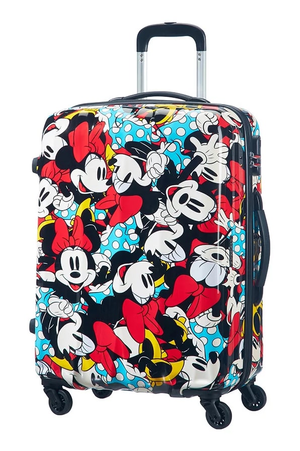 scrub Abbreviate bell Cestovní kufr Disney Legends Spinner 62,5 l - Mickey Mouse Polka Dot